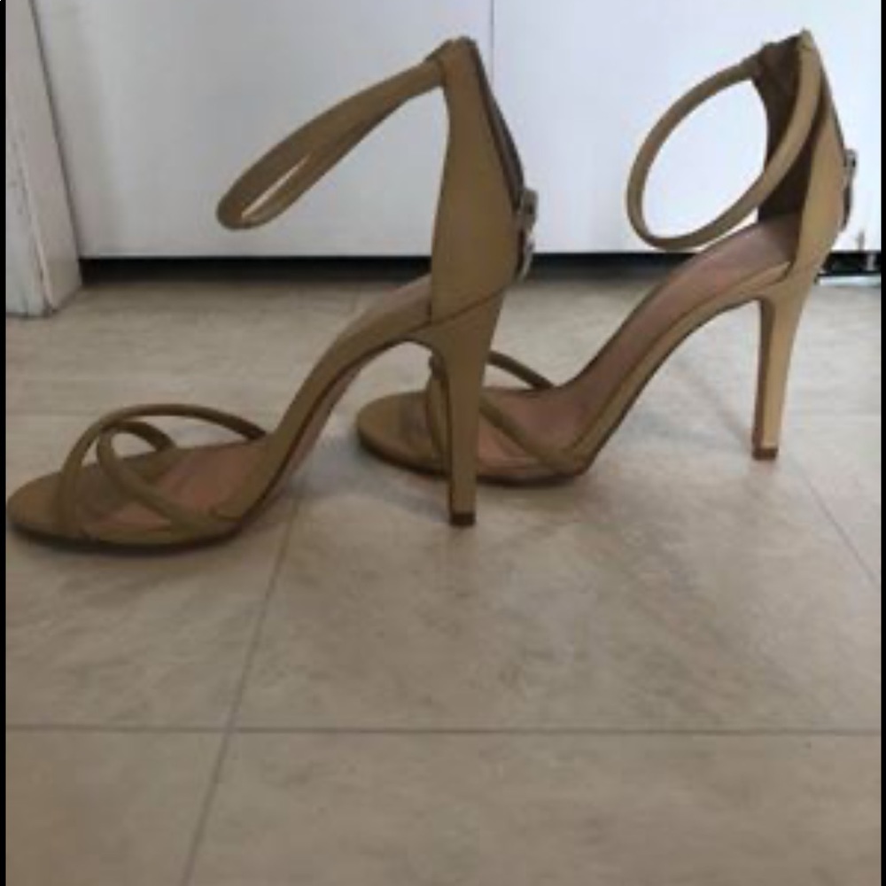 Nude Sergio Bari sandal heels